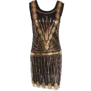 1920s Gatsby Style Dress Vintage Art Deco Sequin Inspired Great Gatsby|JAOSWISH