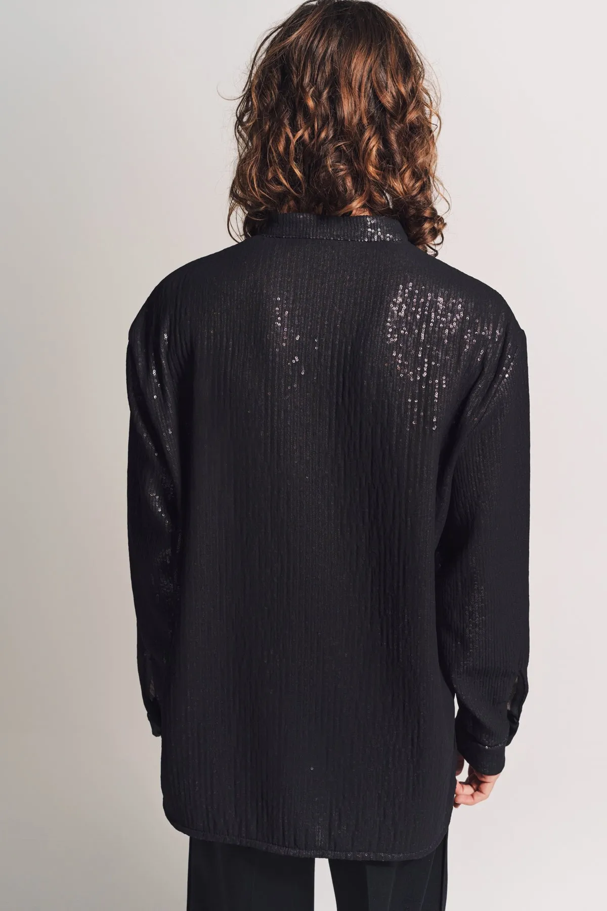 AMIRI | LONG SLEEVE SEQUINED SHIRT