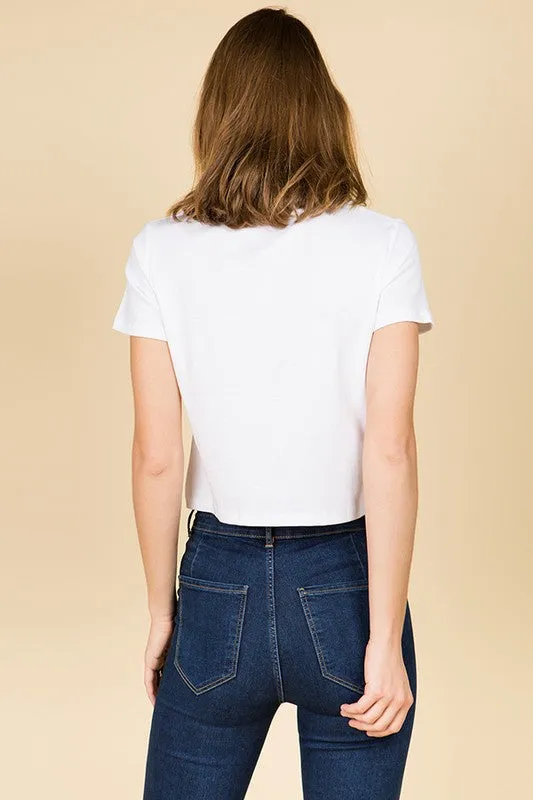 ARIA WHITE CROP TOP