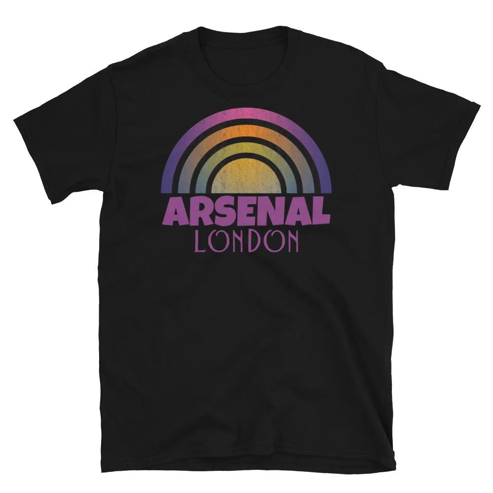 Arsenal London Retrowave Graphic T-Shirt