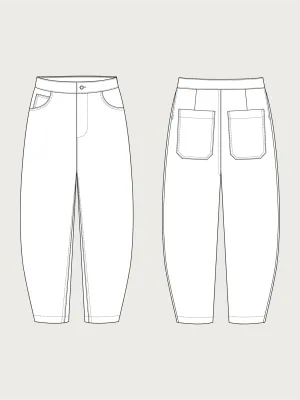 BARREL-LEG TROUSERS PATTERN -- The Assembly Line Patterns