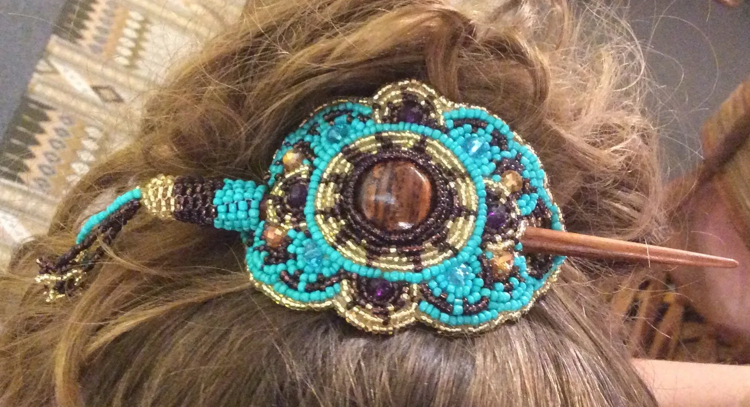 Beaded Hair Pins