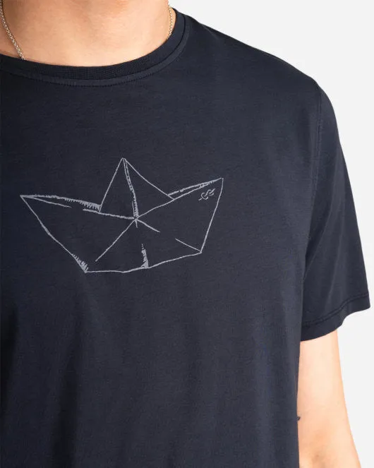 Birk The Boat Tee - Navy