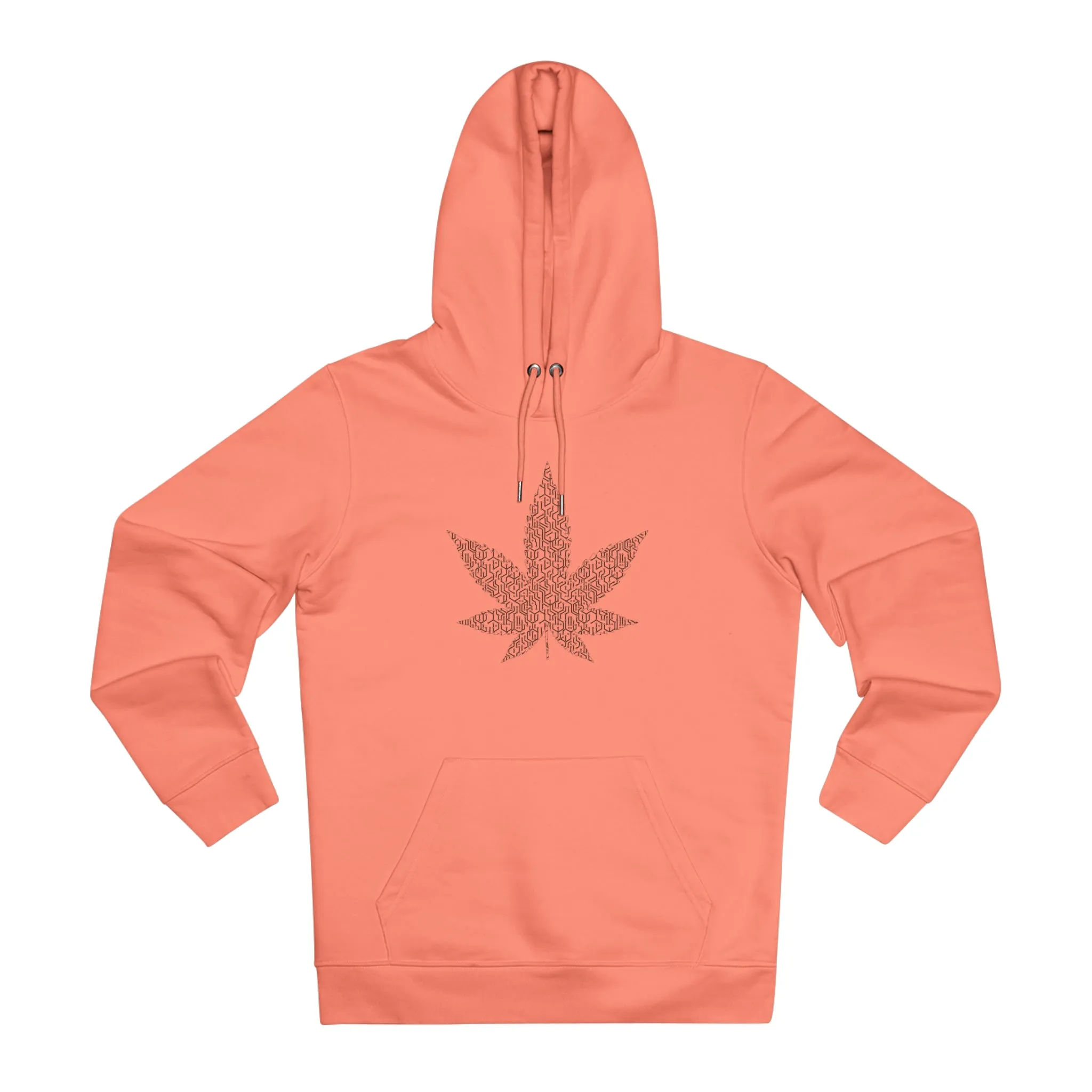 Black Weed Leaf Unisex Cruiser Hoodie