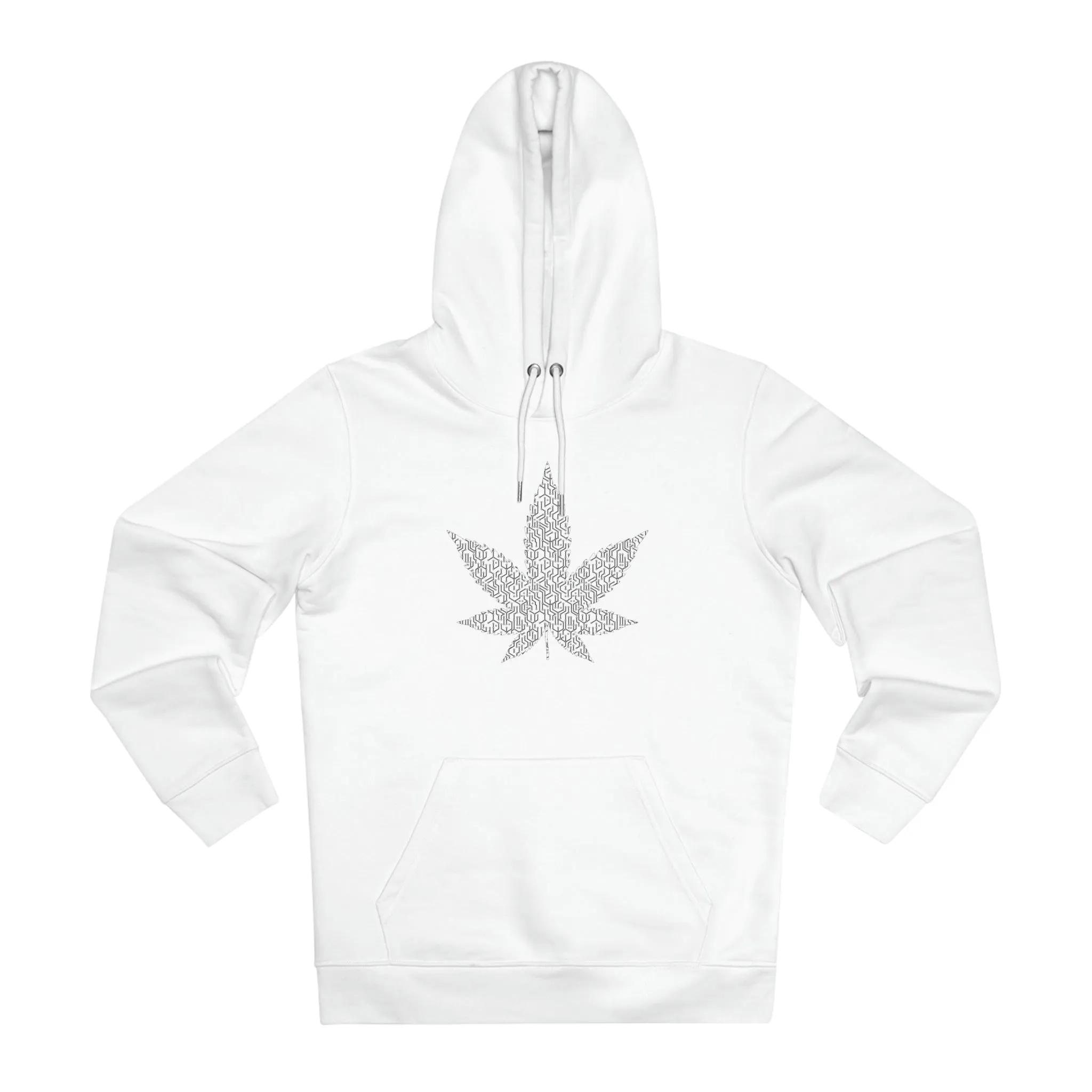 Black Weed Leaf Unisex Cruiser Hoodie