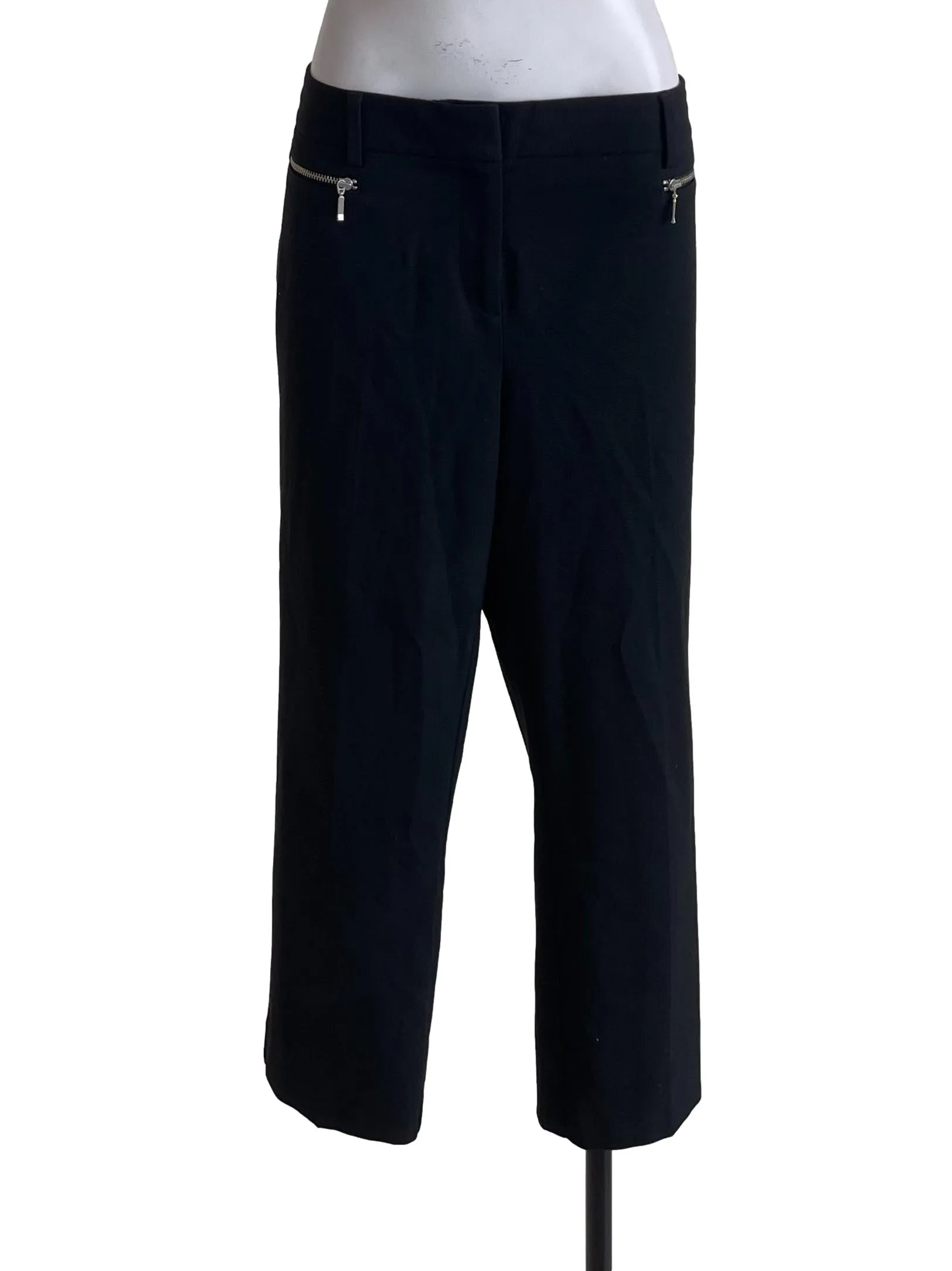 Black Zip Trousers