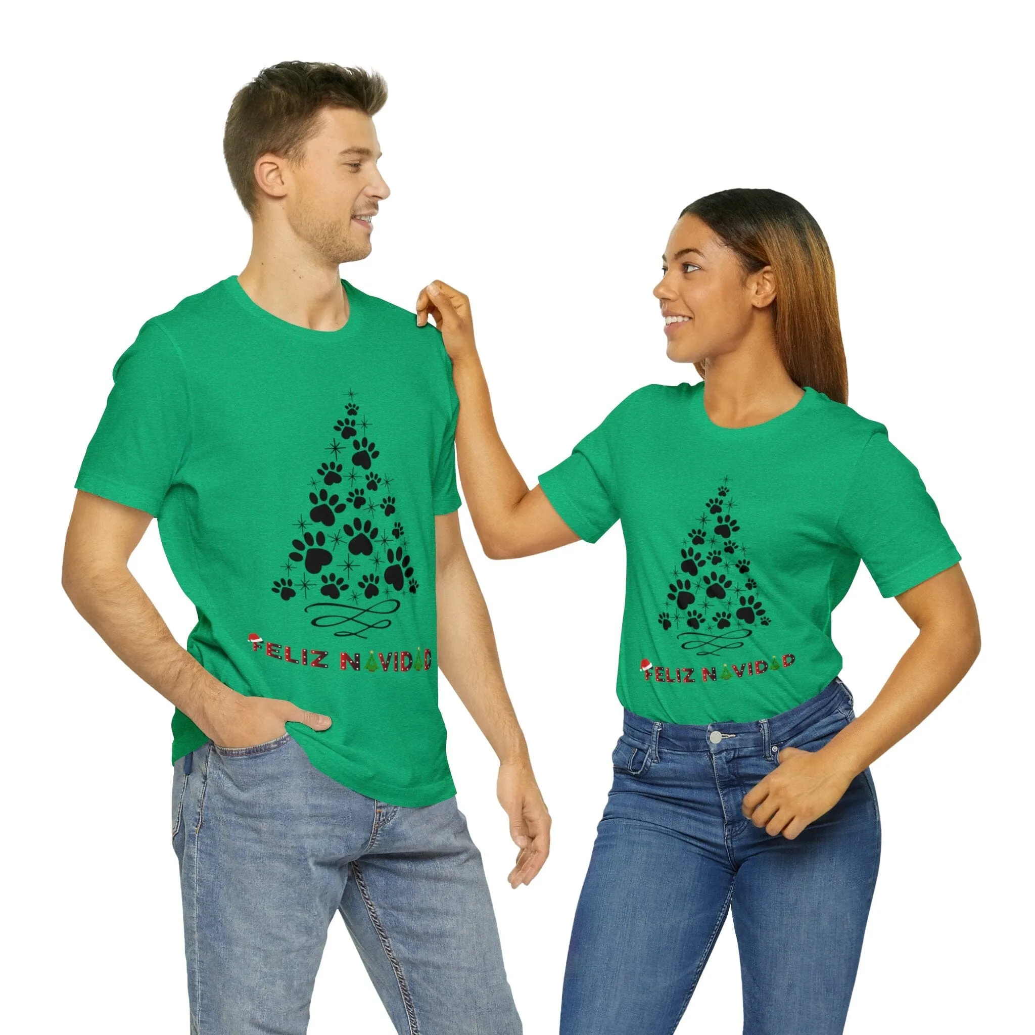 Camisa Festiva "Amantes de Perritos": ¡Edición Navideña Exclusiva!