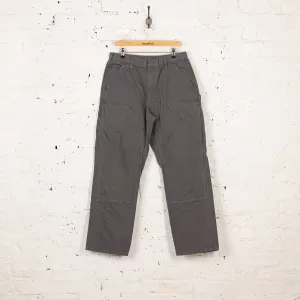 Carhartt Original Dungaree Fit Double Knee Work Pants - Grey - M