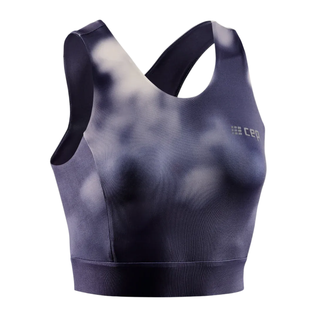 CEP | Run Bloom Crop Top | Women's | Blue/White