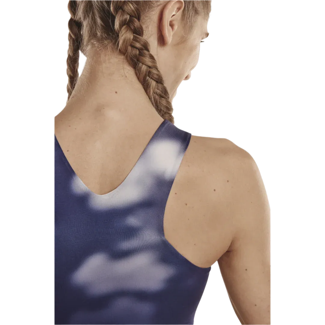 CEP | Run Bloom Crop Top | Women's | Blue/White