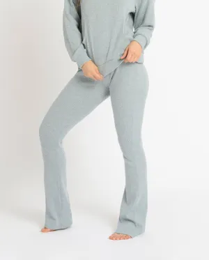 Chelsea Peers NYC Lounge Ribbed Grey Wide Leg Trouser