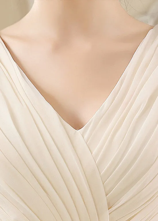 Chiffon V-neck A-line Prom Dress