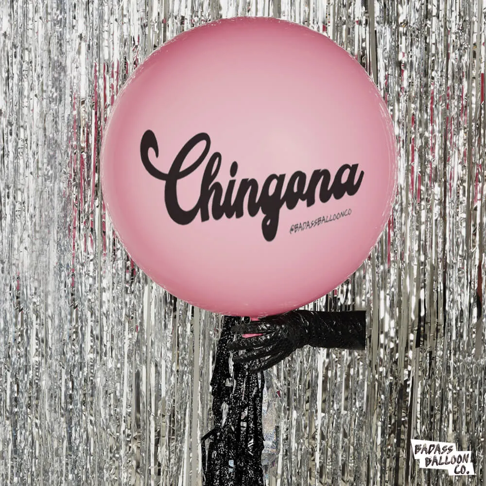 Chingona Jumbo Badass Balloon with Tassel