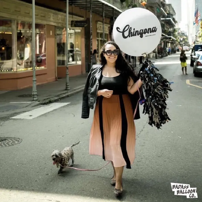 Chingona Jumbo Badass Balloon with Tassel