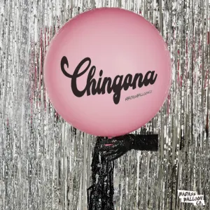 Chingona Jumbo Badass Balloon with Tassel