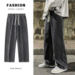 Classic Straight Baggy Wide Leg Trousers