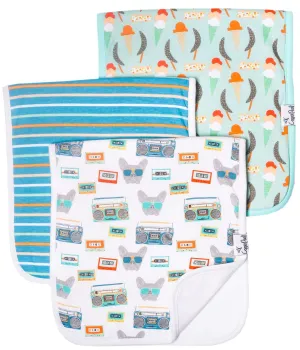 Copper Pearl Bruno Premium Burp Cloth Set