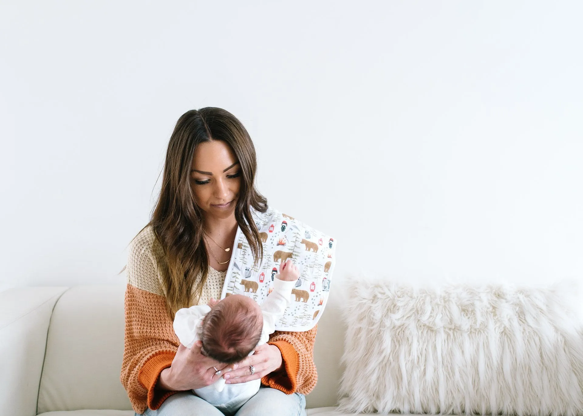 Copper Pearl Lumberjack Premium Burp Cloth Set