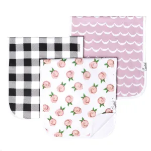 Copper Pearl Rosie Premium Burp Cloth Set