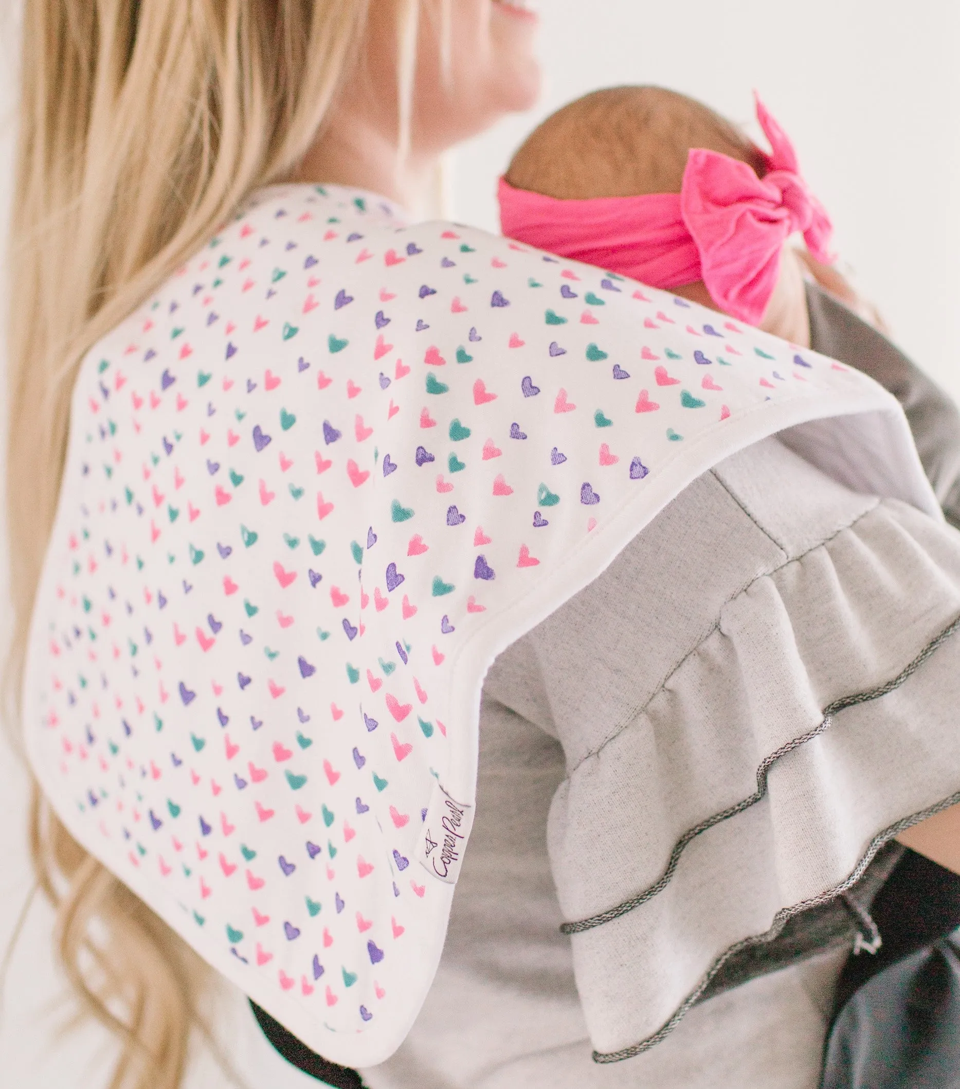 Copper Pearl Sassy (Cats) Premium Burp Cloth Set