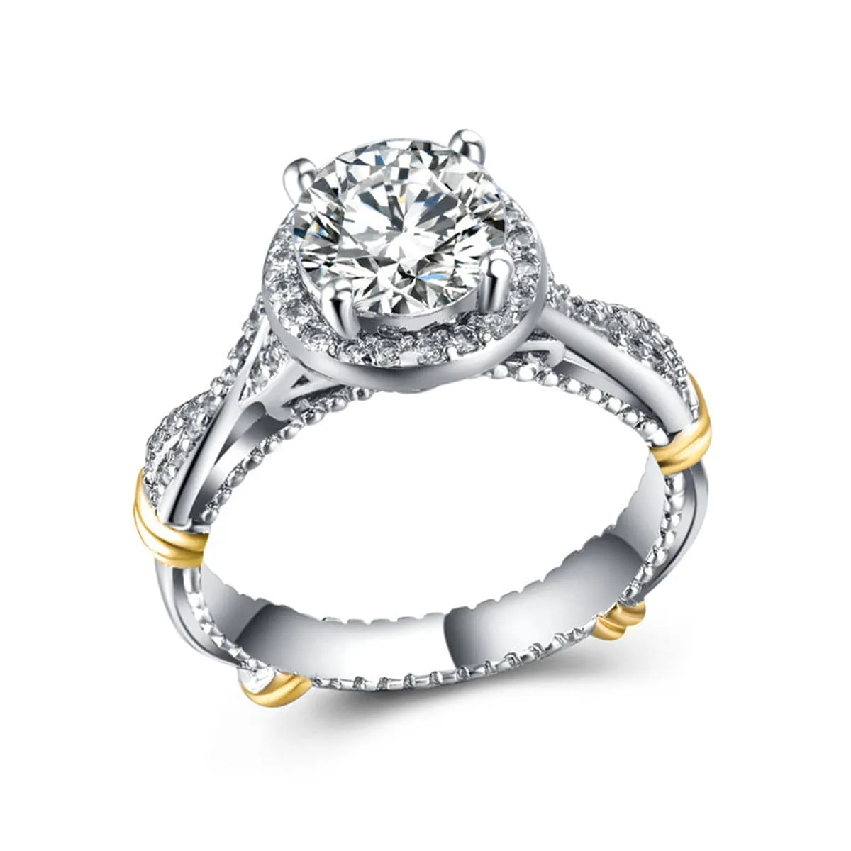 Cubic Zirconia & Crystal Infinity Cocktail Ring