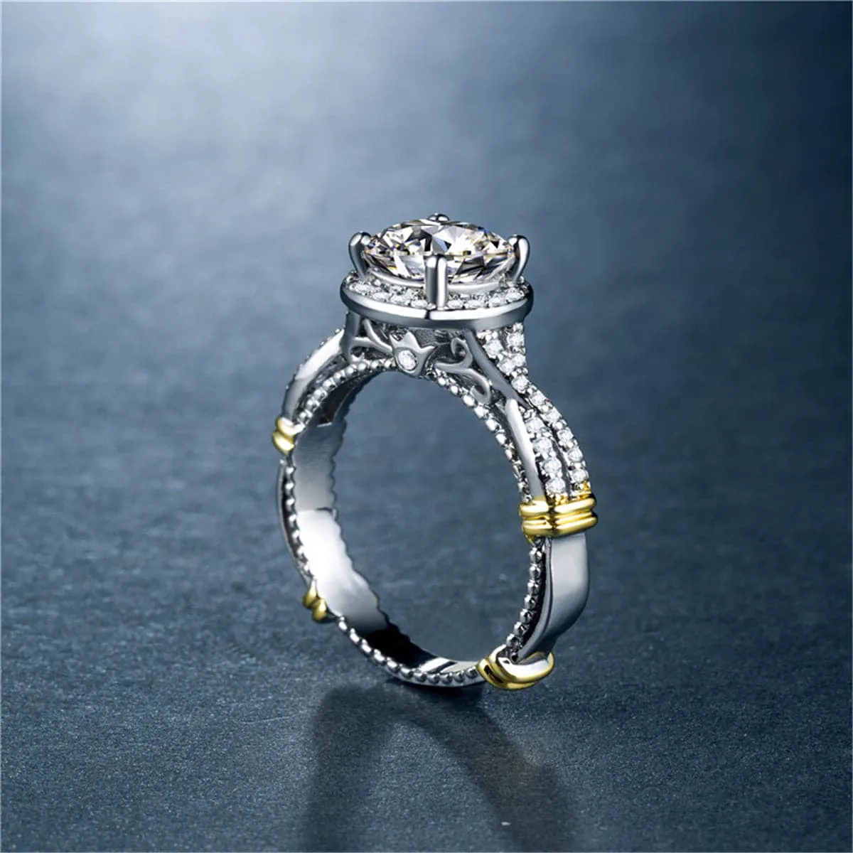 Cubic Zirconia & Crystal Infinity Cocktail Ring