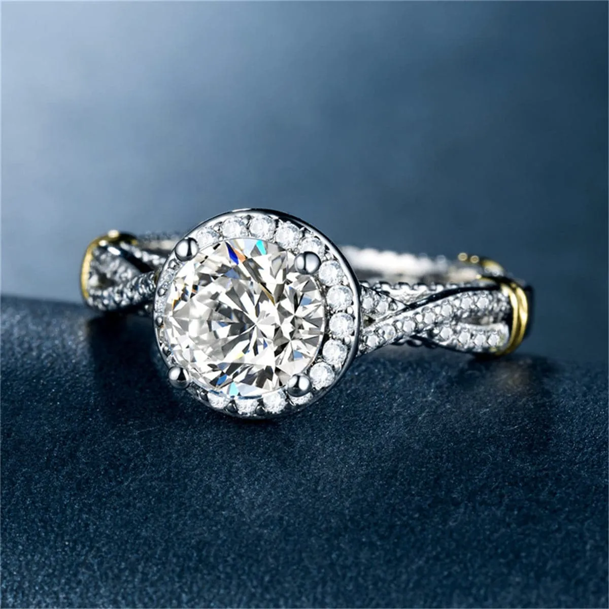 Cubic Zirconia & Crystal Infinity Cocktail Ring