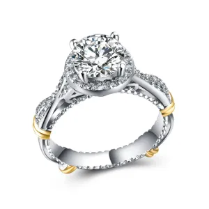 Cubic Zirconia & Crystal Infinity Cocktail Ring