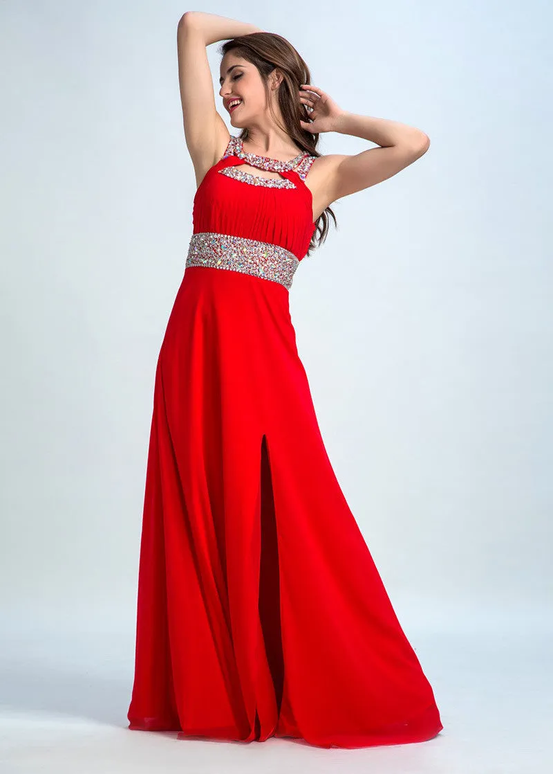 Cut-out Back Prom Dress