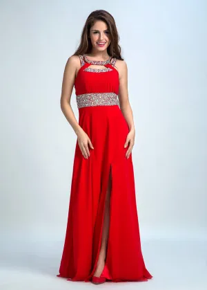 Cut-out Back Prom Dress