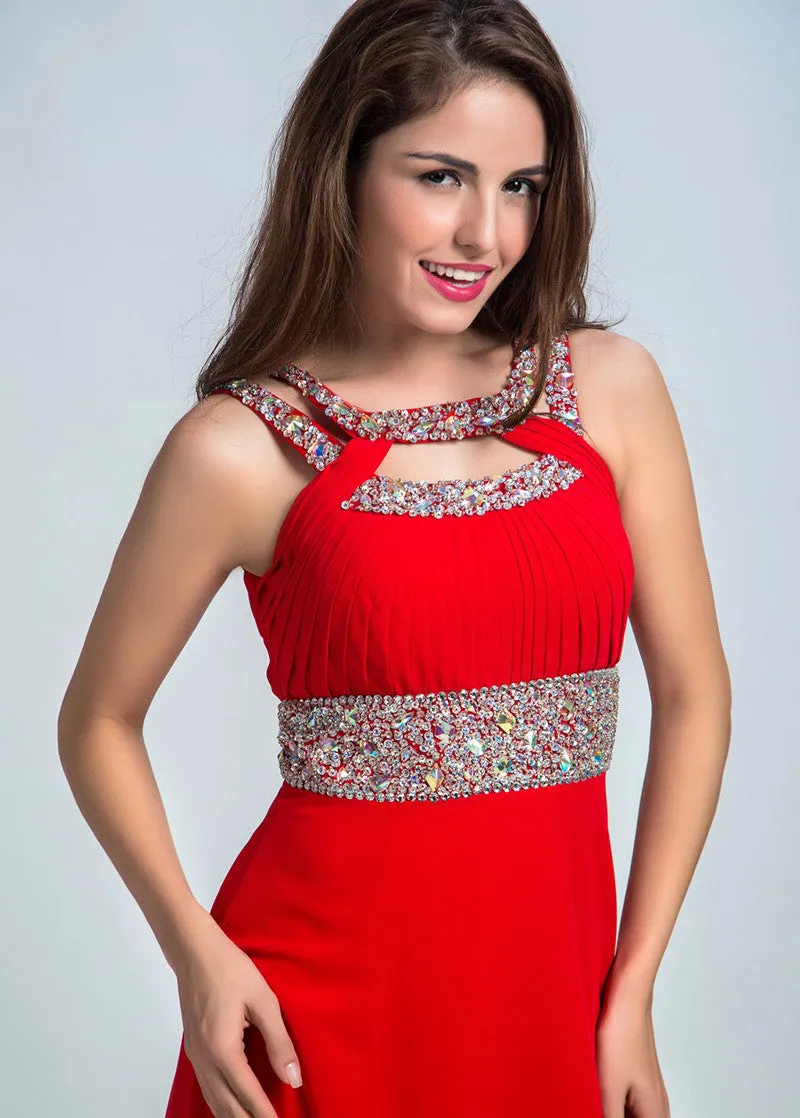 Cut-out Back Prom Dress
