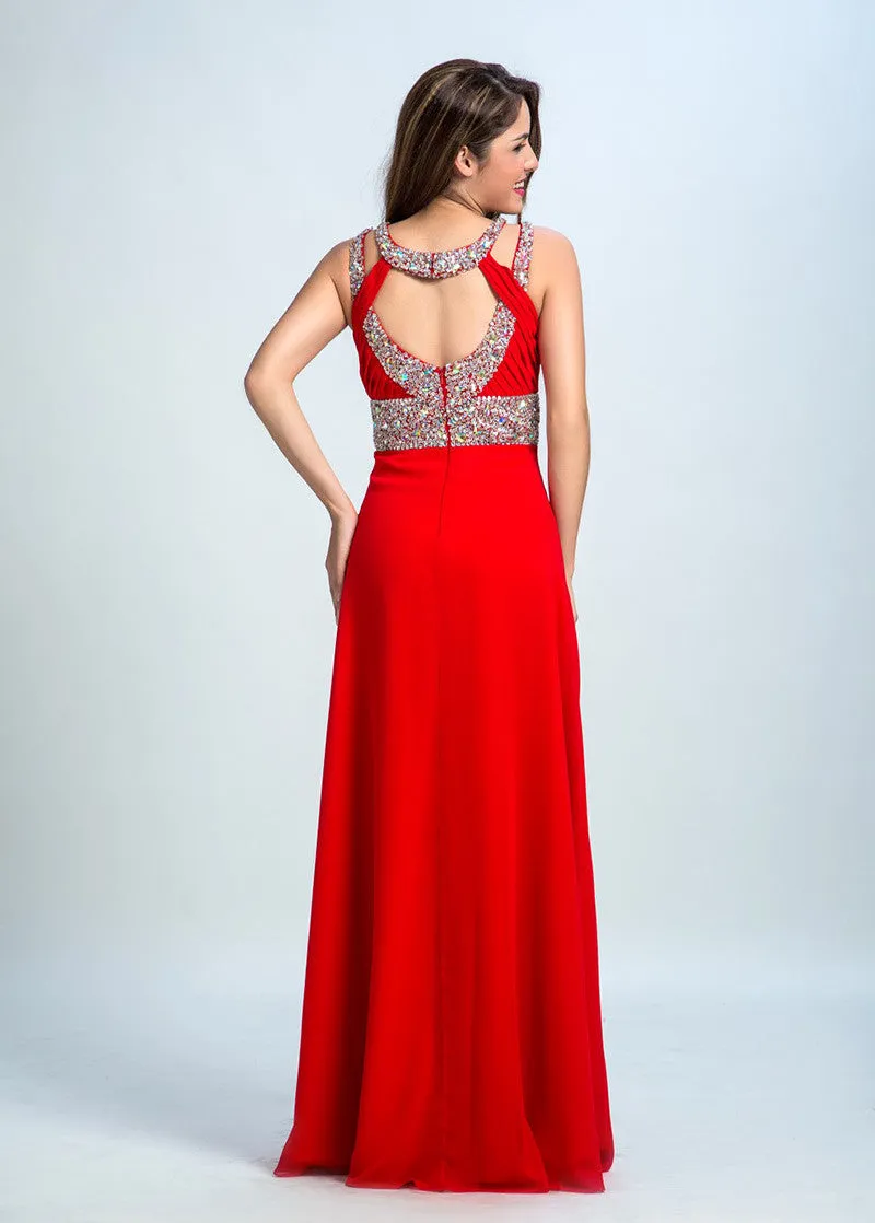 Cut-out Back Prom Dress