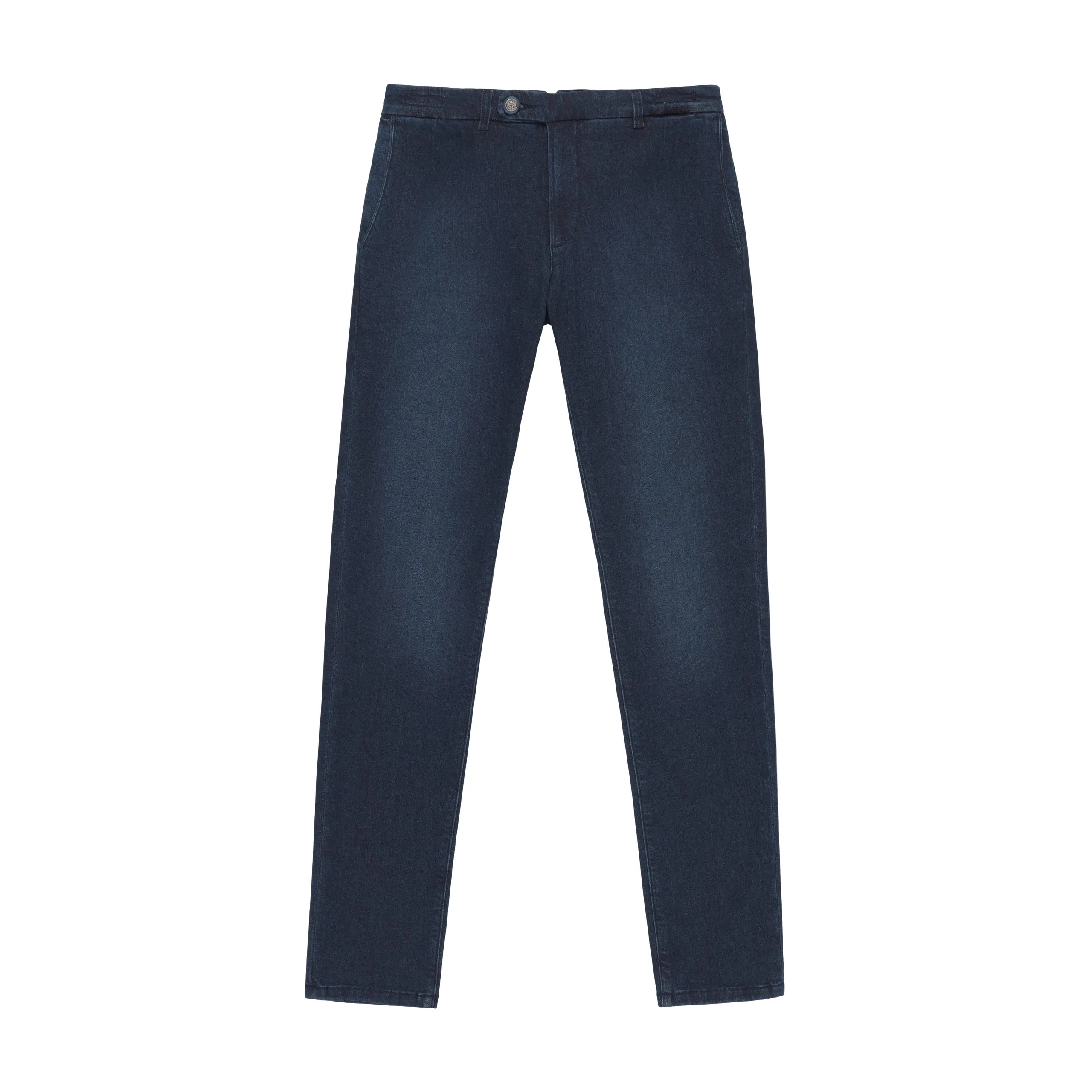 Denim Cotton Trousers in Dark Blue