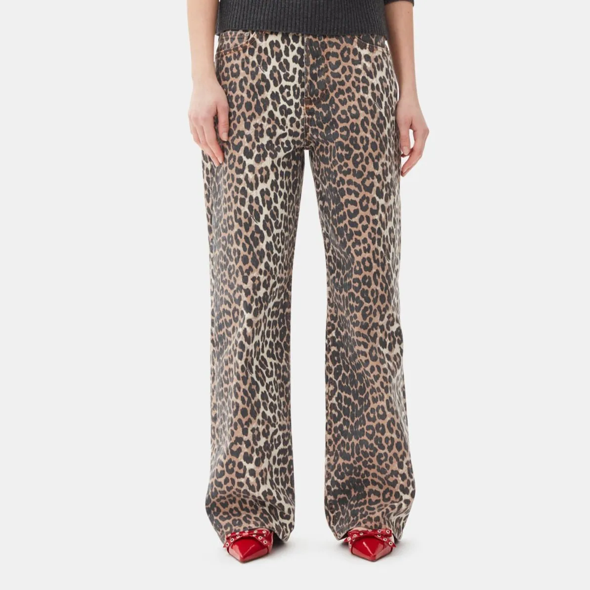 DENIM IZEY JEANS | LEOPARD