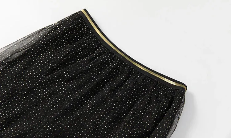 Dixie Double Breasted Solid Tops Black Underlay Skirt Elegant Two Piece Set