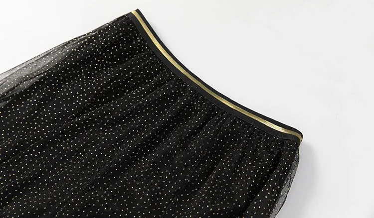 Dixie Double Breasted Solid Tops Black Underlay Skirt Elegant Two Piece Set