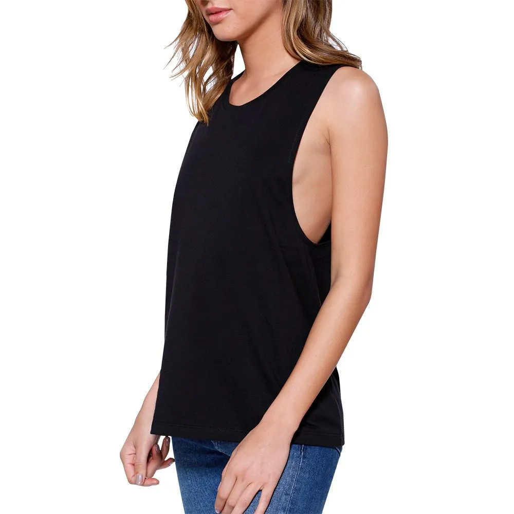 Do It/ Don't Quit Women's Workout Muscle Tee- Black
