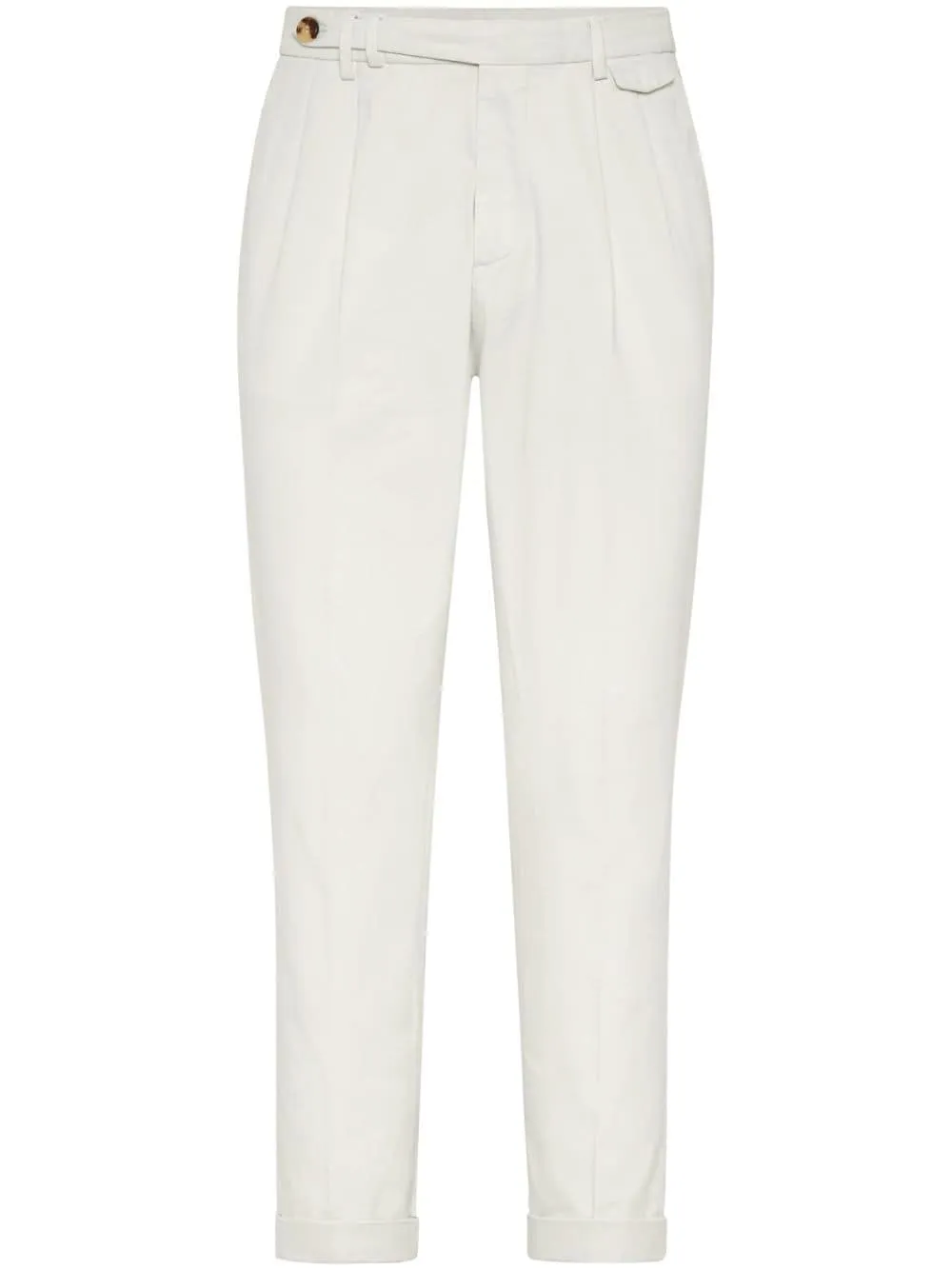 Double darts cotton trousers