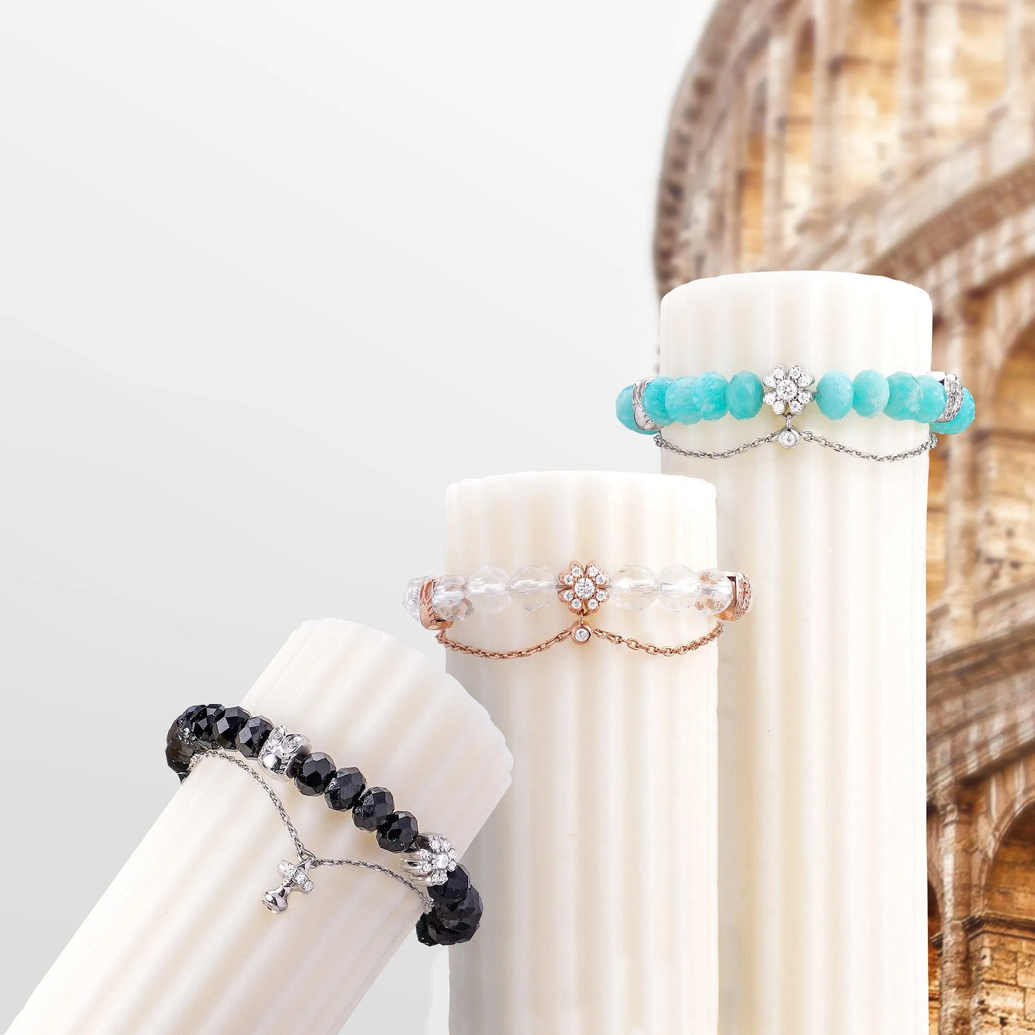 Double Layered Amazonite Rondelle Bracelet