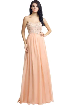 Elegant Orange Prom Dress