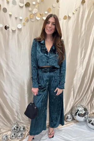 elena velvet trousers