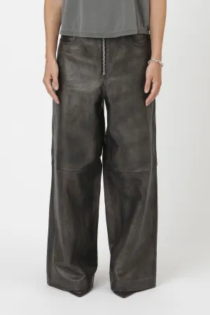 Emerie Zip Leather - Black