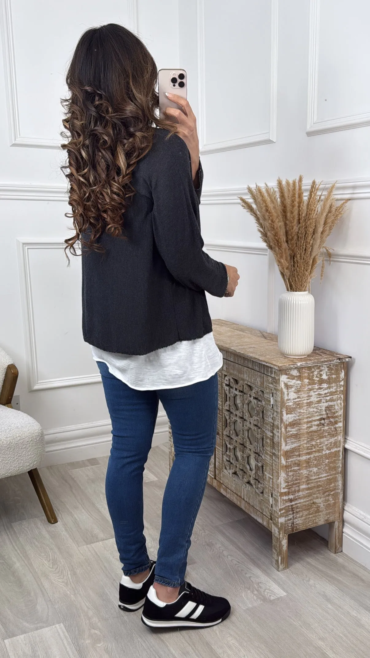 Emerson Black Layered Top