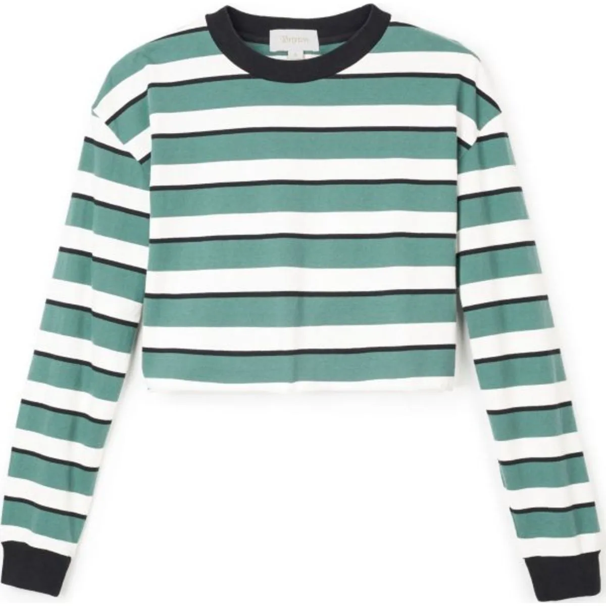 EMILY L/S CROP TEE - NAVY