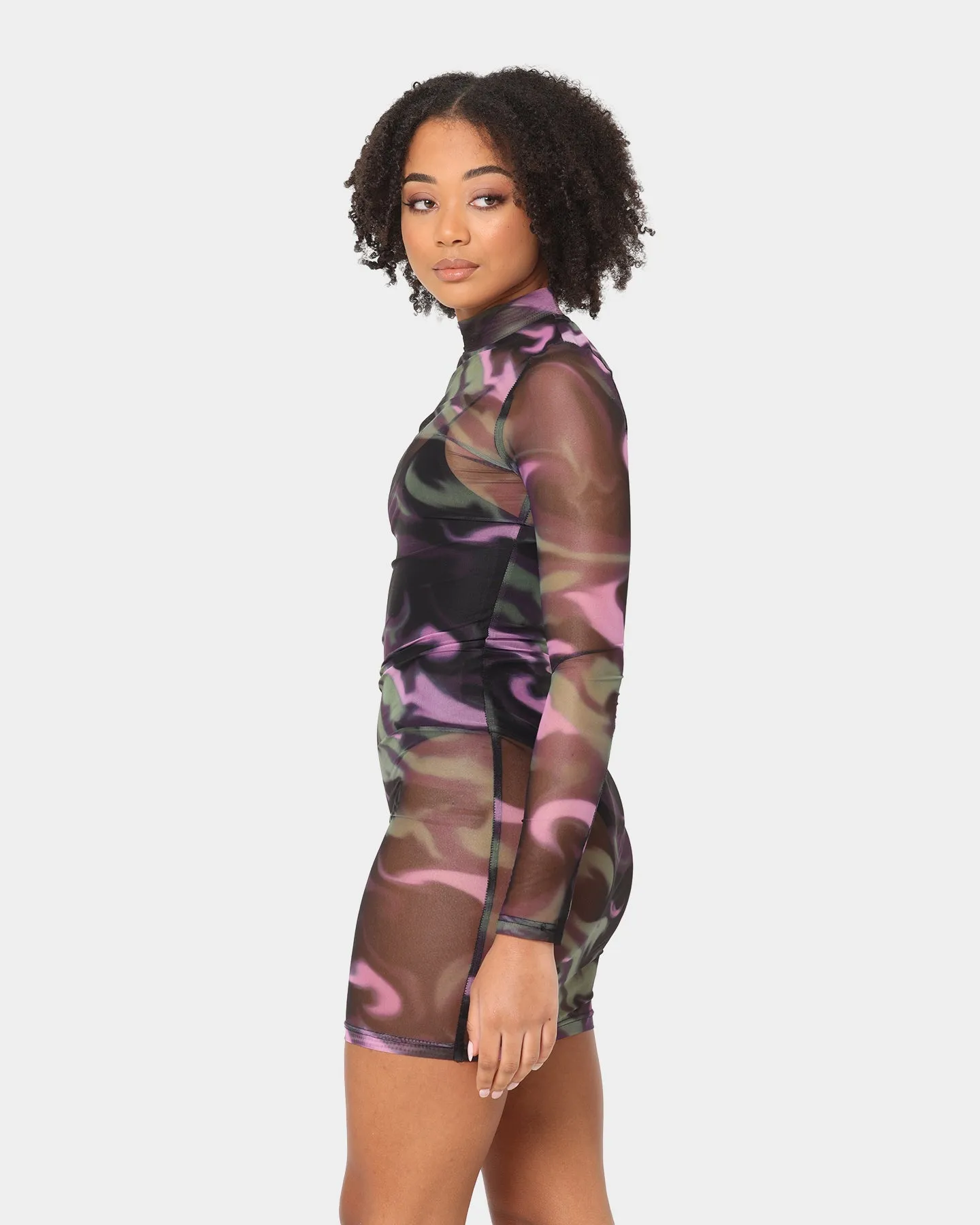 EN ES Women's Arora Long Sleeve Dress Marble