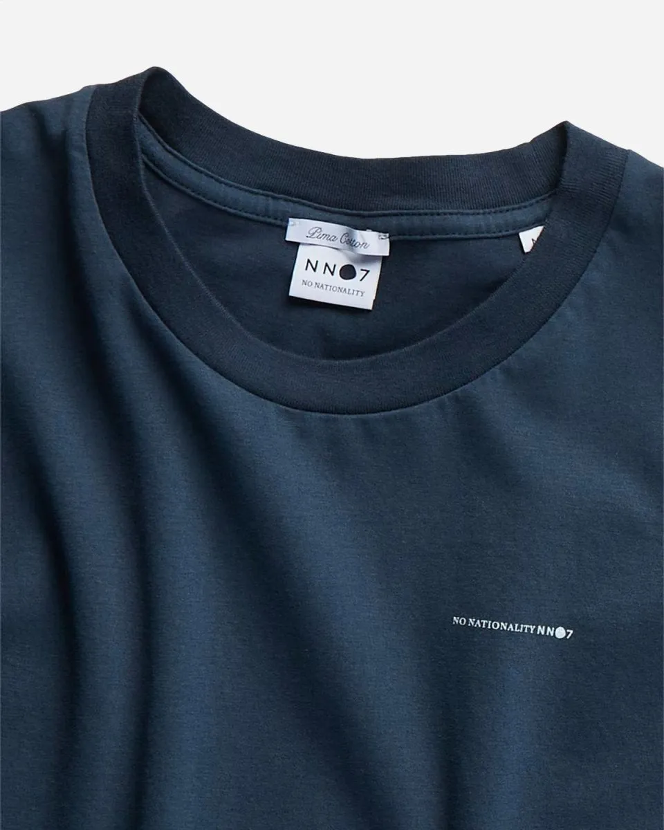 Etienne Print Tee - Navy Blue