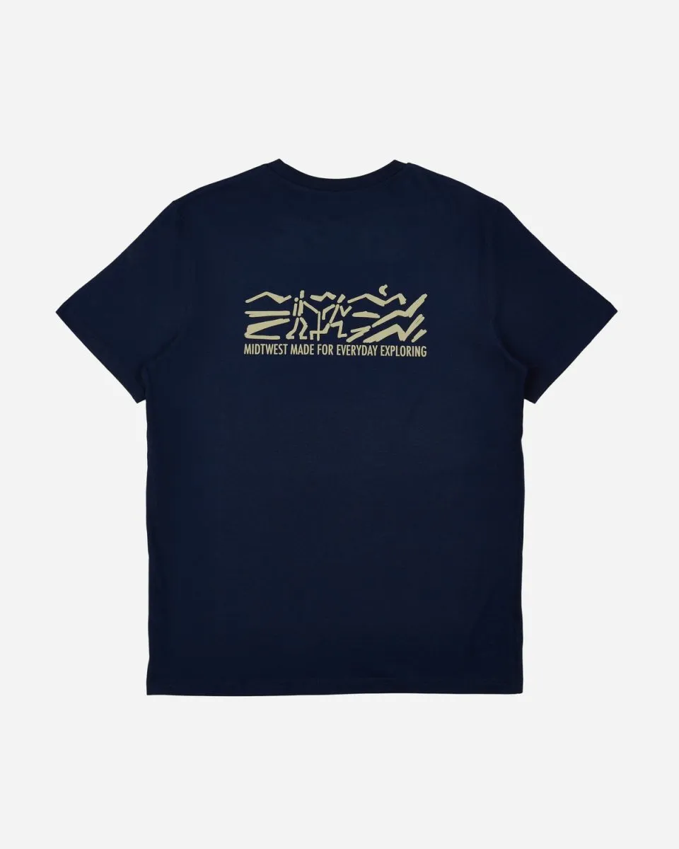 Explore T-shirt - Navy