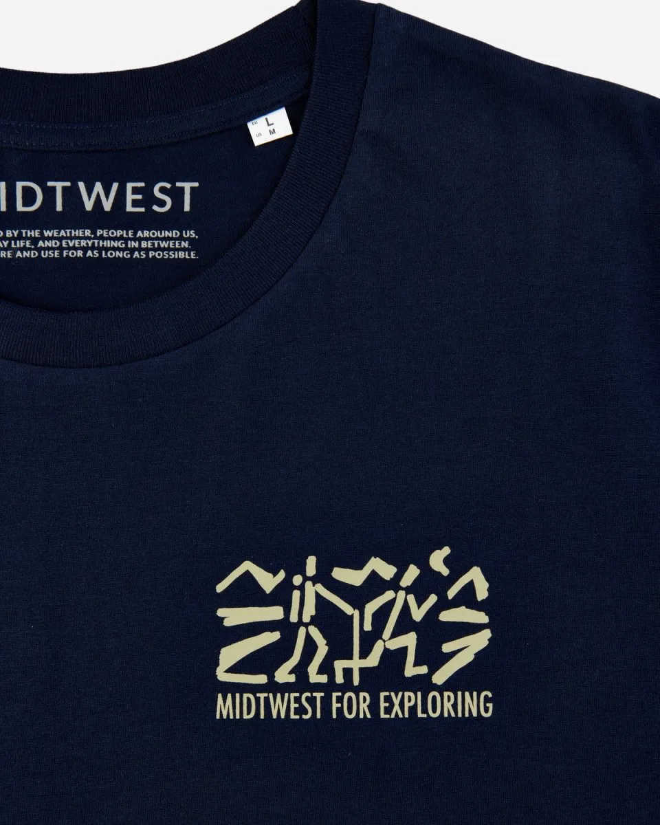 Explore T-shirt - Navy