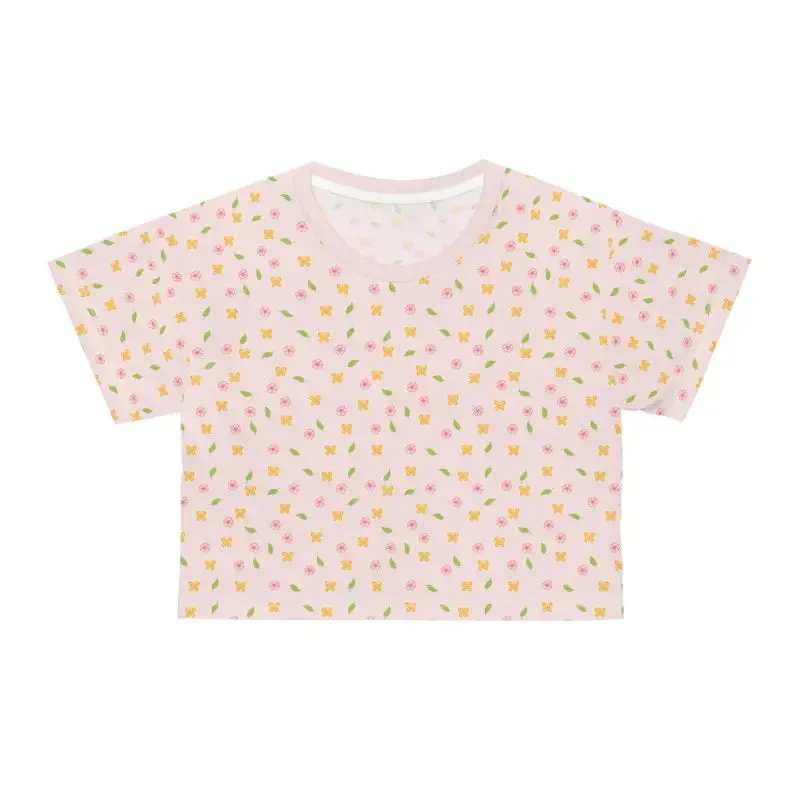 Floral Crop Tee Bold Style and Instant Comfort