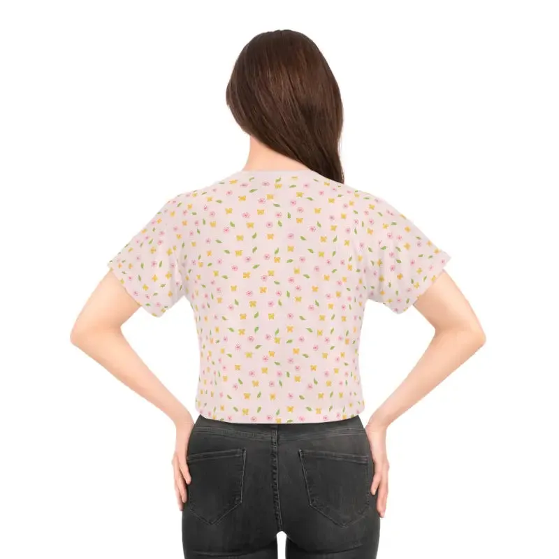 Floral Crop Tee Bold Style and Instant Comfort